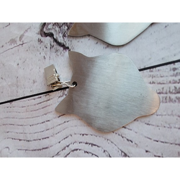 Boy Cub Scout Wolf Head Table Cloth Weights Stainless Steal Set 4 - Picture 2 of 5